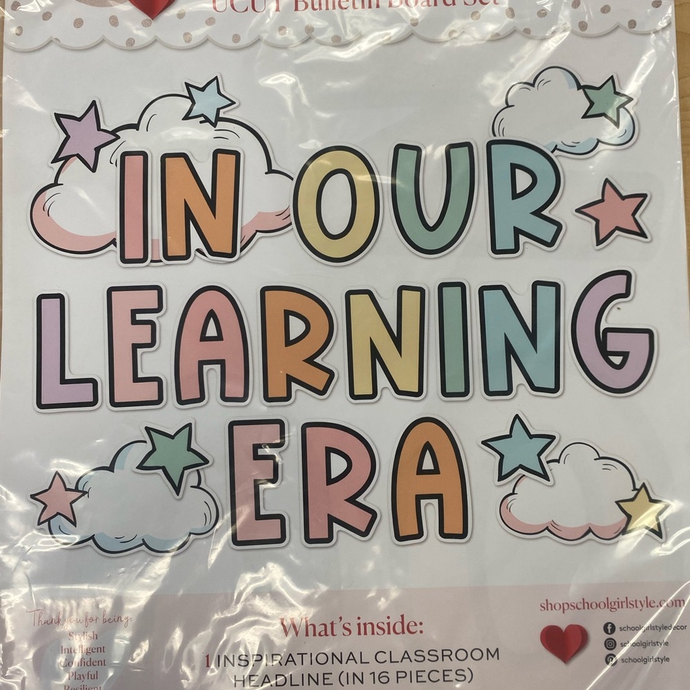 In Our Learning Era Taylor Swift Classroom Bulletin Board Set
